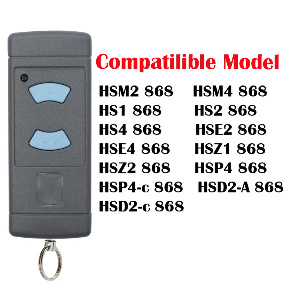 HORMANN Remote Control HSE2 HSE4 HSM2 HSM4 HS2 HS4 Blue Button 868MHZ Garage Gate Remote Control Door Opener