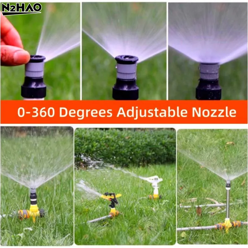 1Pcs Garden Park Farm Lawn Irrigation Nozzle Tool Adjustable 360° Sprinkler For Agriculture Lawn Farm Greenhouse Accessories