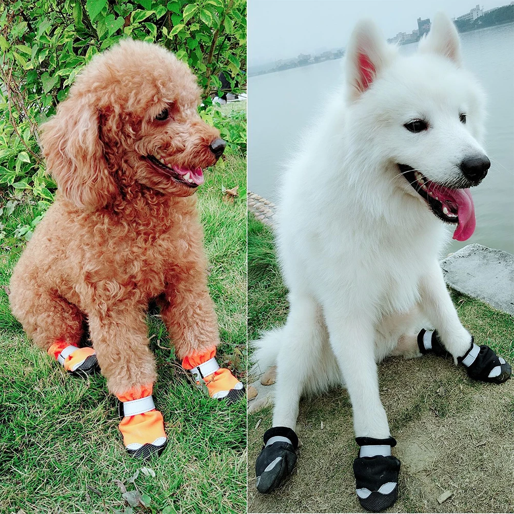 

Waterproof and Non-slip Dog Snow Boots for Small Dogs Nonslip Shoes down Booties Short Nylon Puppy Pet