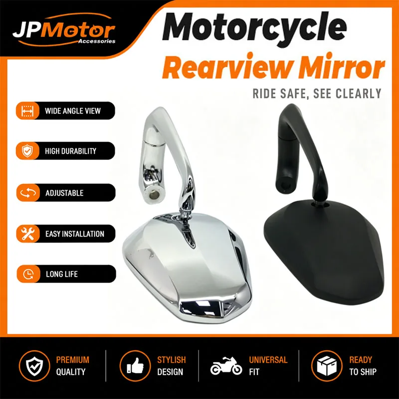 M8 M10 Universal-Motorradspiegel für Z650 Z750 Z900 ZX6R ZX10R 2 Stück Roller Elektrofahrrad Rückspiegel Moto-Teile – Detail 2