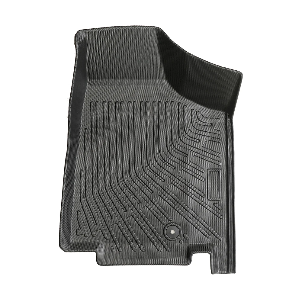 شحن مجاني مجموعة حصيرة أرضية السيارة مناسبة لـ 2008 إلى 2020 دودج جراند كارافان 4 قطعة الحشو الأمامي والخلفي لجميع الأحوال الجوية باللون الأسود #4