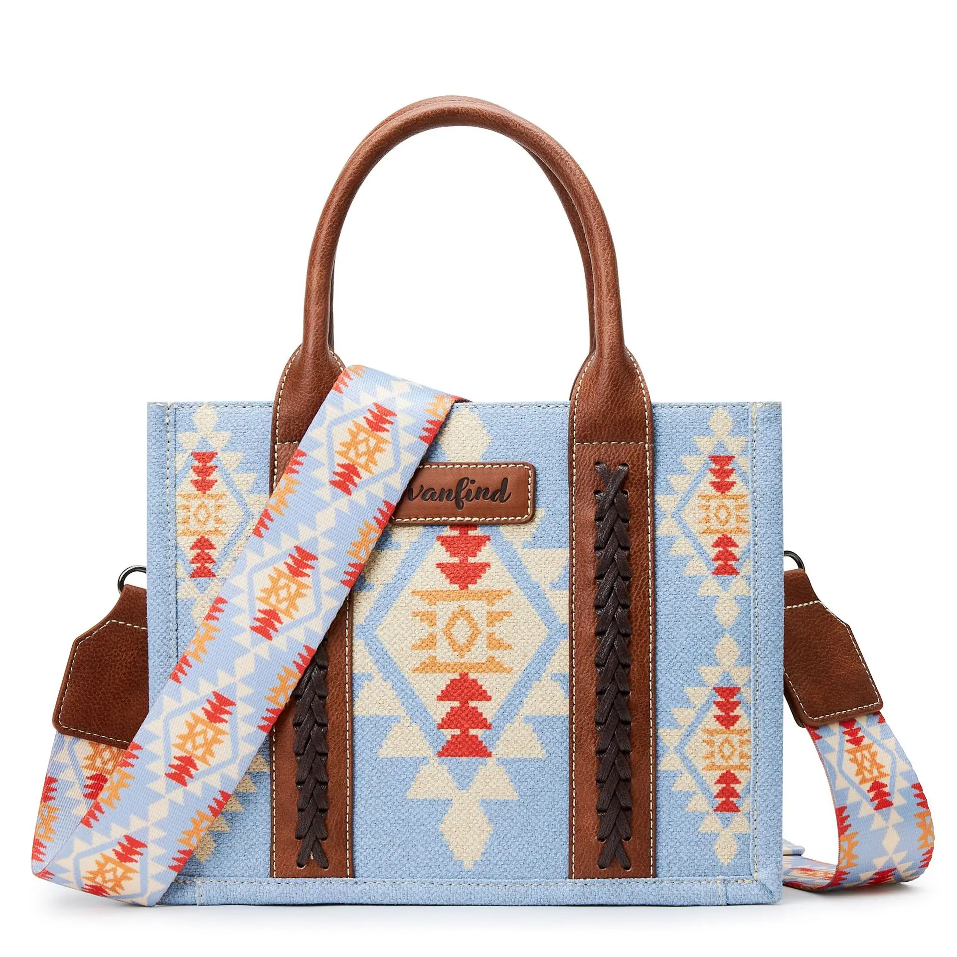 Tote Bag Western Purses for Women Shoulder Boho Aztec Big Capacity Luxury Retro Handbags