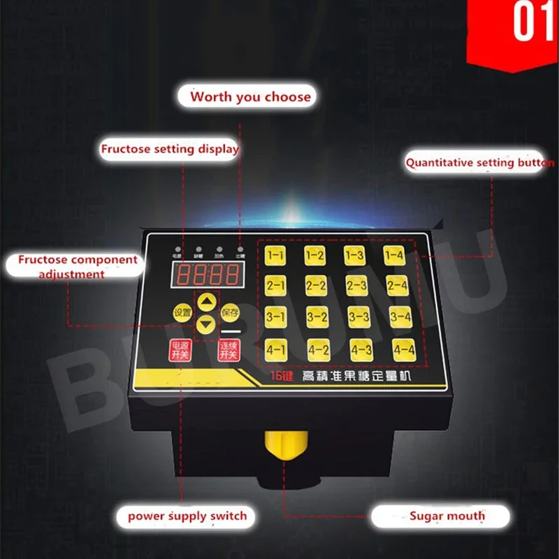 

Fructose Machine 16 Grid Fructose Quantitative Machine Automatic Fructose Dispenser Syrup Dispenser For Coffee Milk Tea Shop