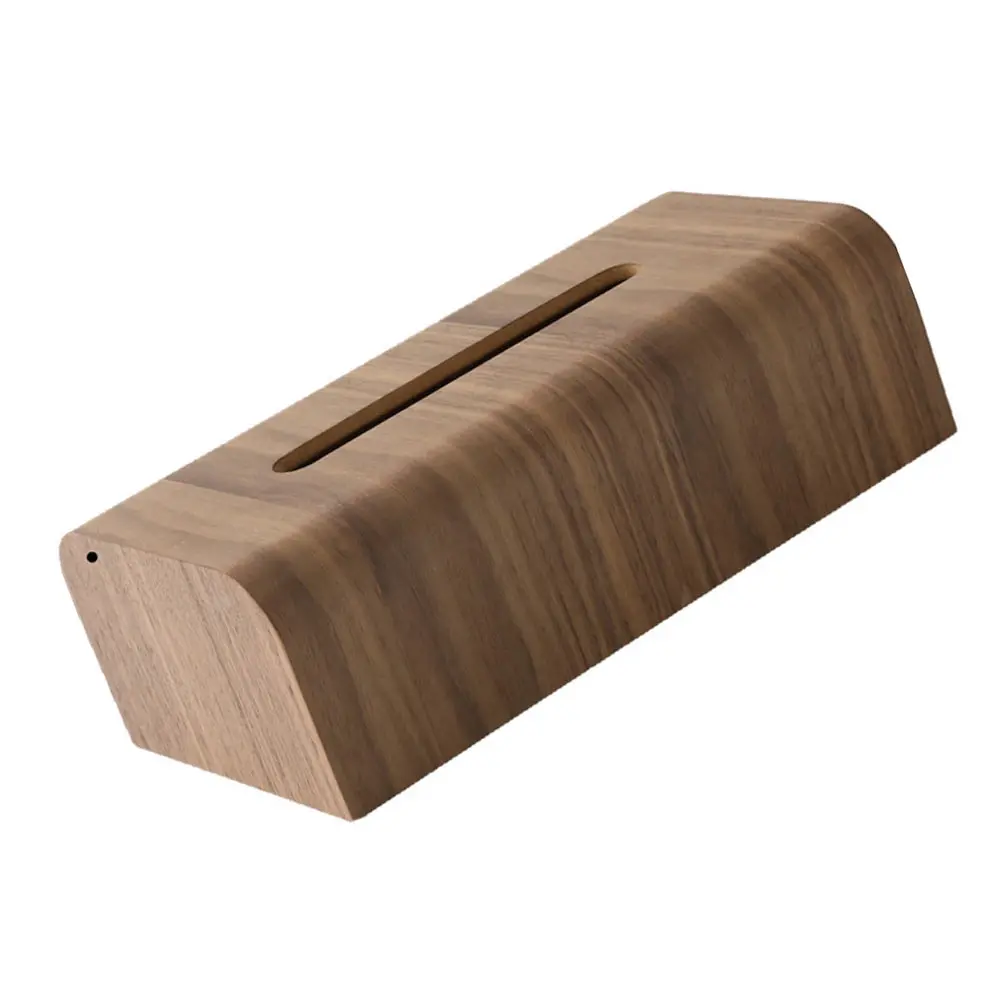 

Wooden Tissue Box Decorative Desktop Napkin Holder Simple Home Supplies Brown Handmade Environmentally Friendly Removable Bottom