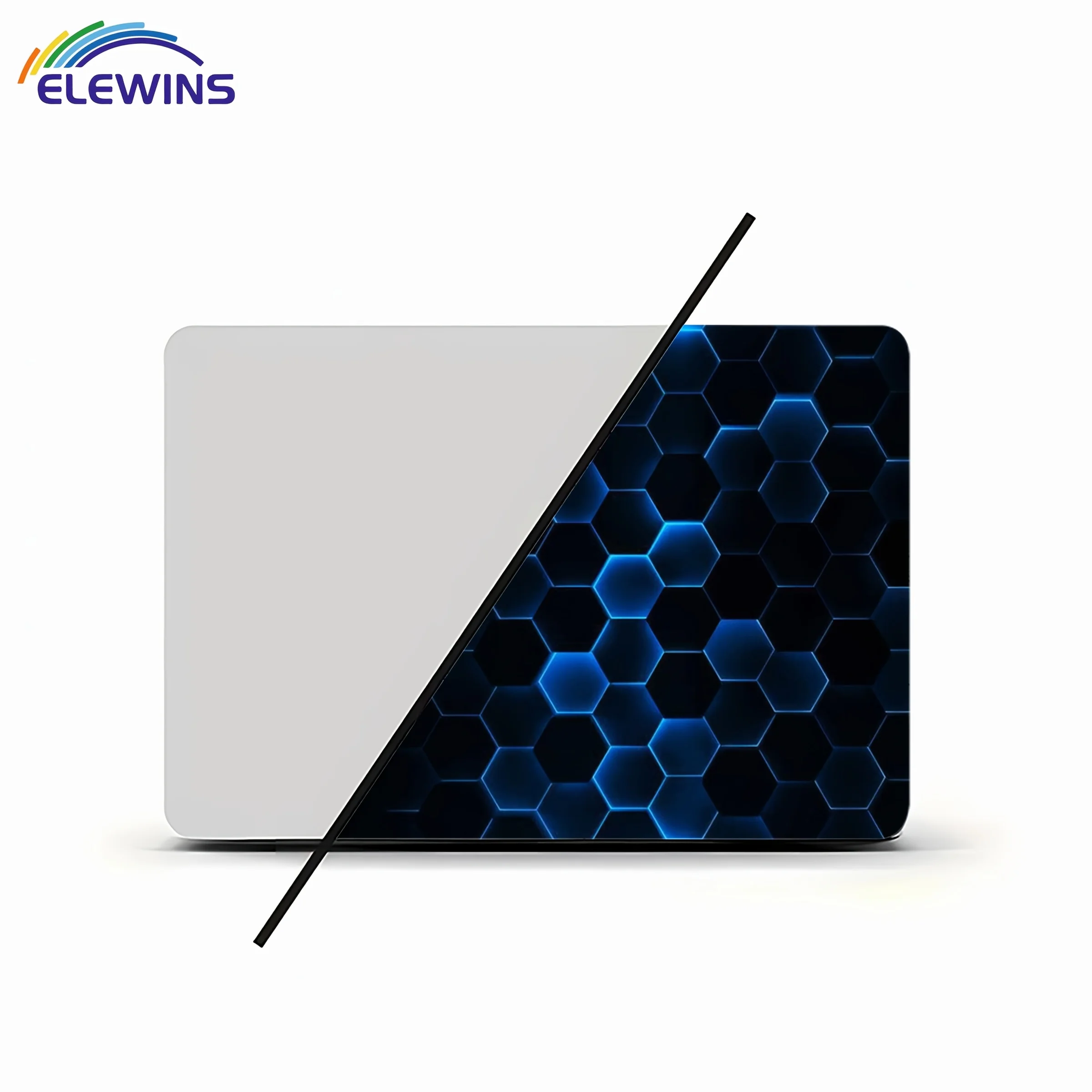 عبوتان من ملصقات الكمبيوتر المحمول ذات نسيج العسل الخيال العلمي باللون البيج الفاتح، ملصقات فنية ذاتية اللصق، مقاومة للماء والخدش،