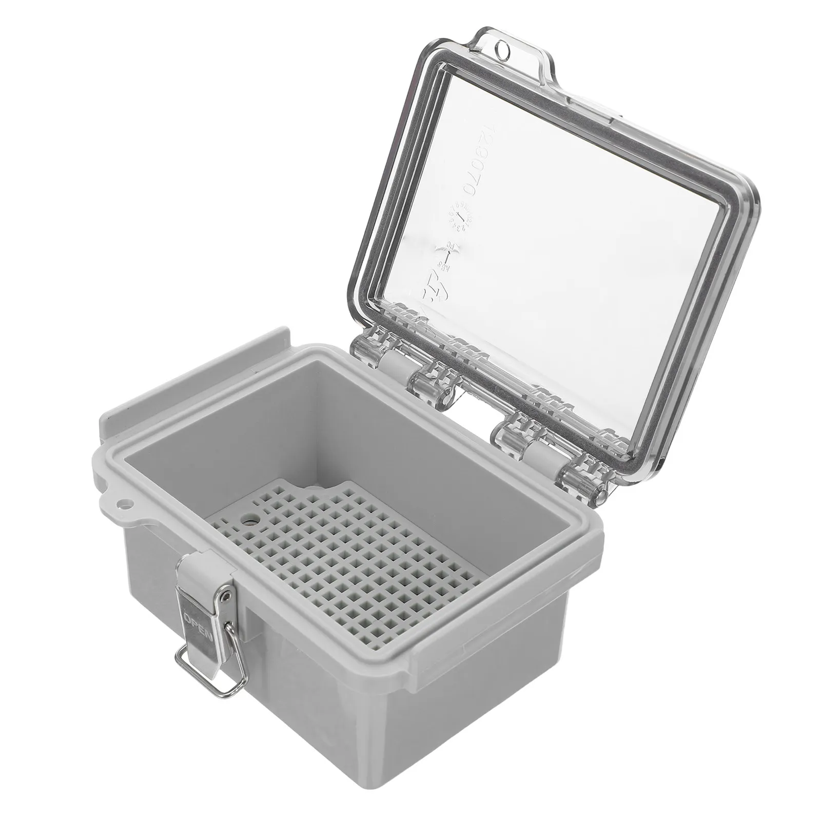 ABS Waterproof Junction Box Electrical Enclosure Gray Cover Stainless Steel Latch Mounting Plate for Outdoor Electrical Projects
