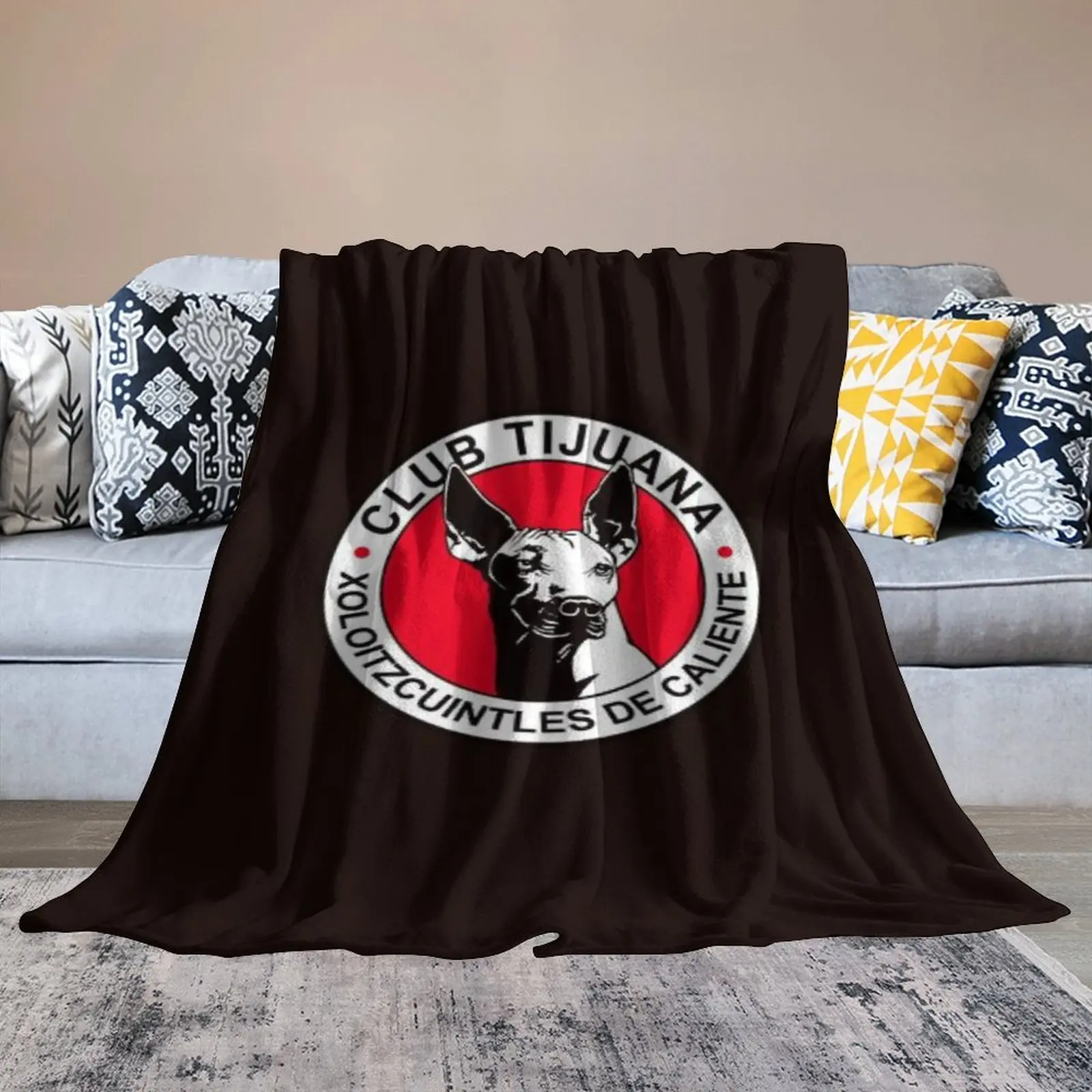 

Mexico Tijuana Throw Blanket Sofa Couch Cover Soft Cozy Microfiber Flannel Huggl Quilts Bed Blankets Decoration Gifts
