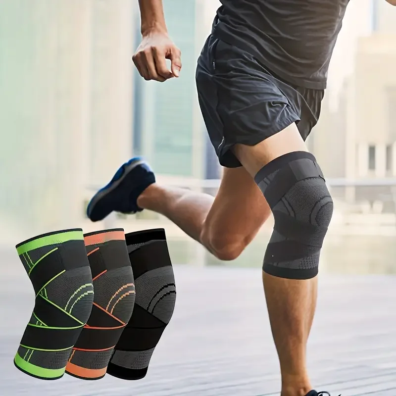 1PC Sport Knie Pad Druck Elastische Knie Für Knie Pads Für Laufen Wandern Meniskus Riss Arthritis Joint Pain Relief