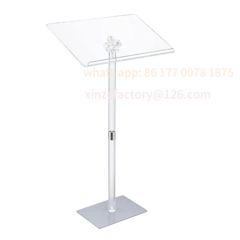 Customizable Acrylic Podium, Podium Products, Presiding Platform, Transparent Plexiglass Podium, Master of Ceremonies