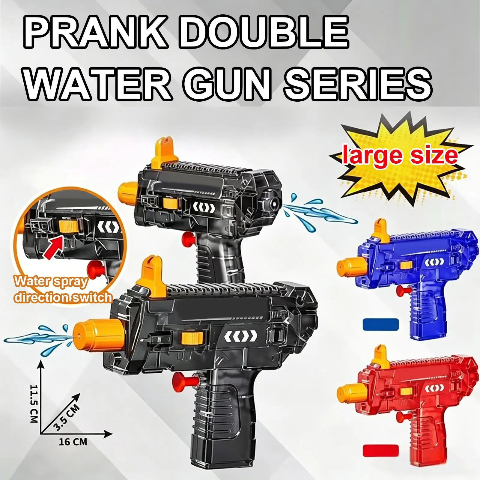 

Water Sprayer for Kids Two-Way Prank Gag Toys Outdoor Water Play Toy for Boys Girls Teens Adults Party Park Camping Garden Lawn
