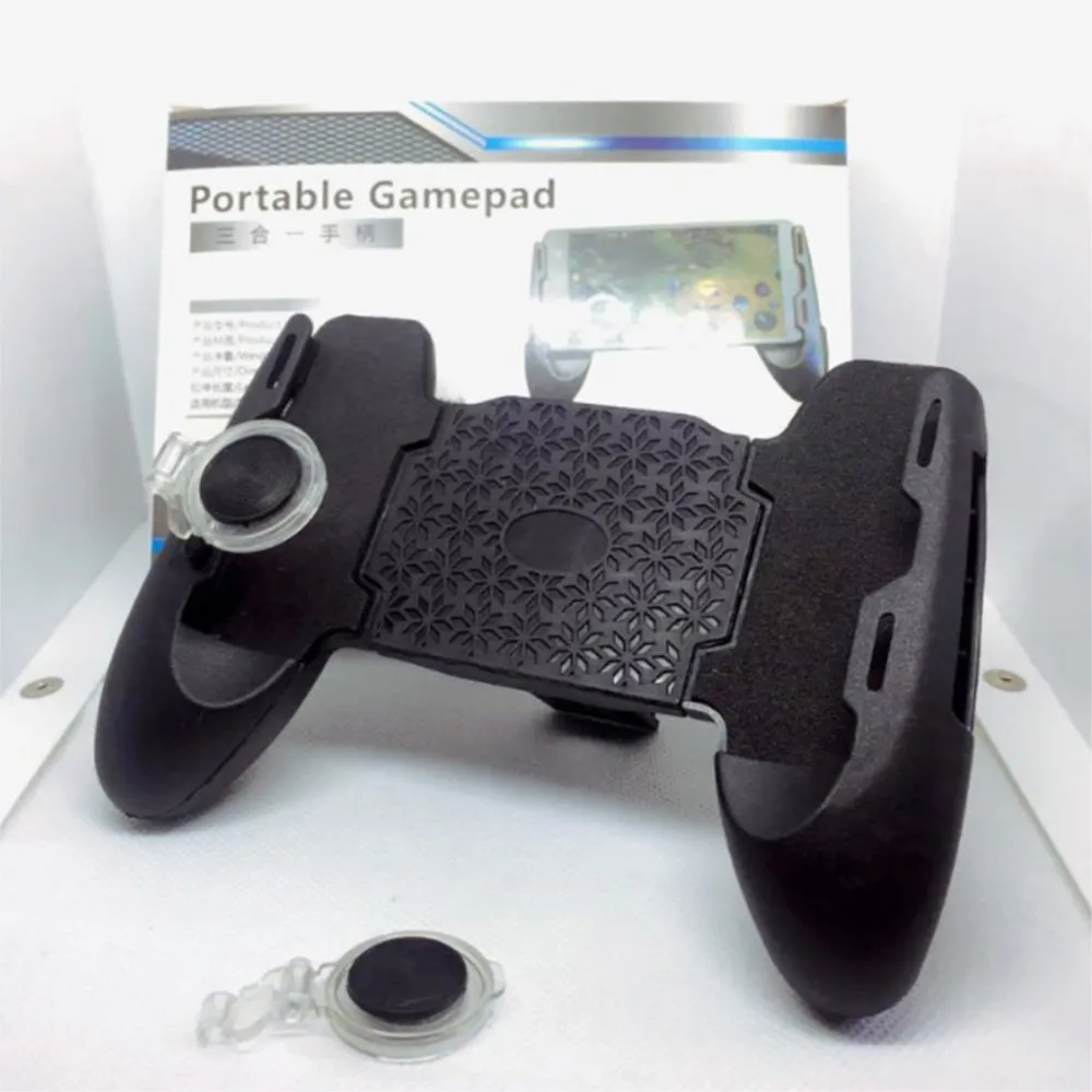 3 In 1 Mobile Phone Device Controller Holder For PUBG Game Gamepad Joystick For IOS Android 4.5-6.5 Inches Phone Play Accessory