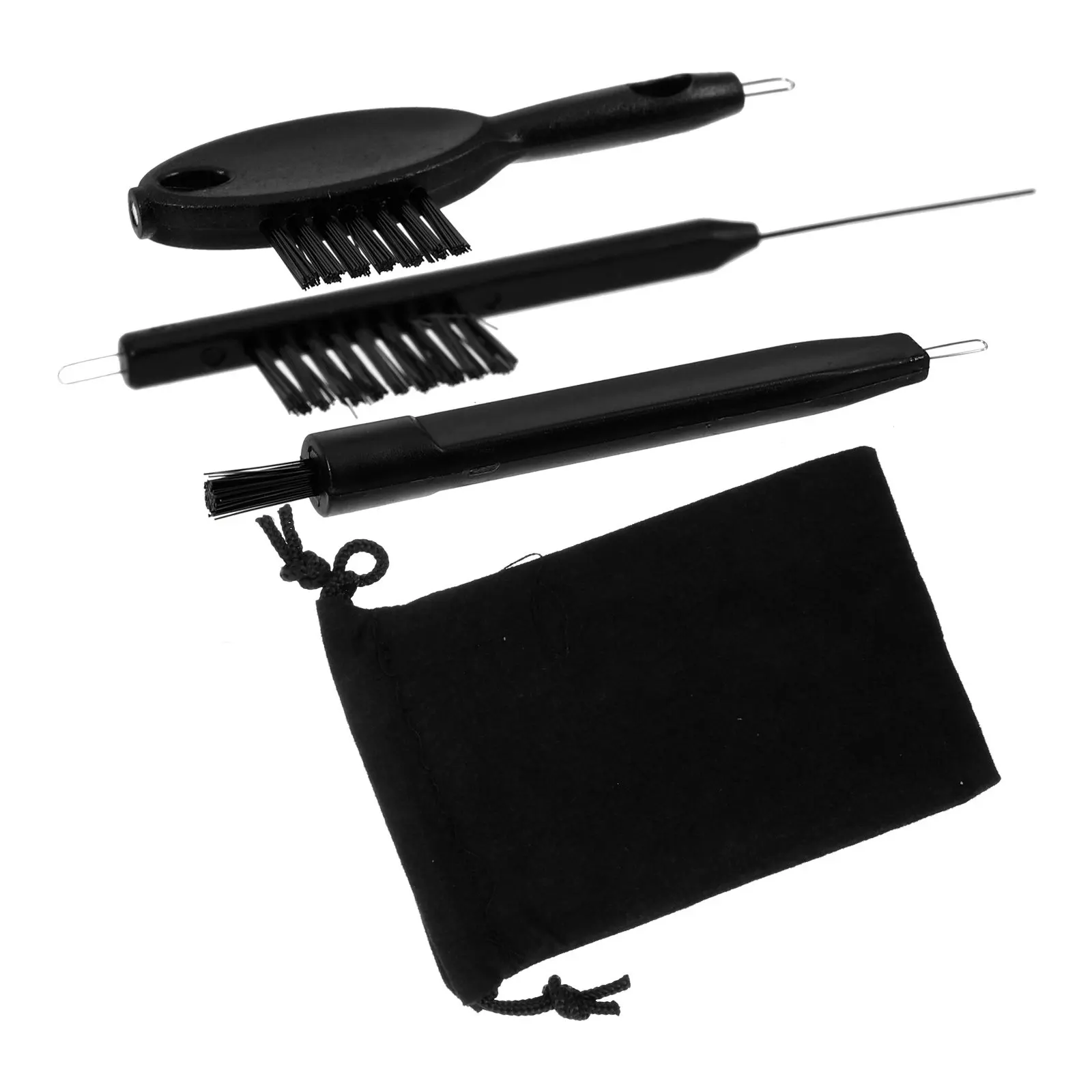 3Pcs Hearing Aid Cleaning Kit Includes Tube Brush Headphone Cleaner Small Portable Brush for Cerumen Removal Safe Delicate