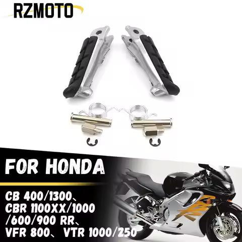 Front Foot Rests Pedal Bracket Assembly Kit FOR HONDA CB 400/1300CBR 110OXX/1000RR VFR 800 VTR 1000/250 Motorcycle Folding Parts