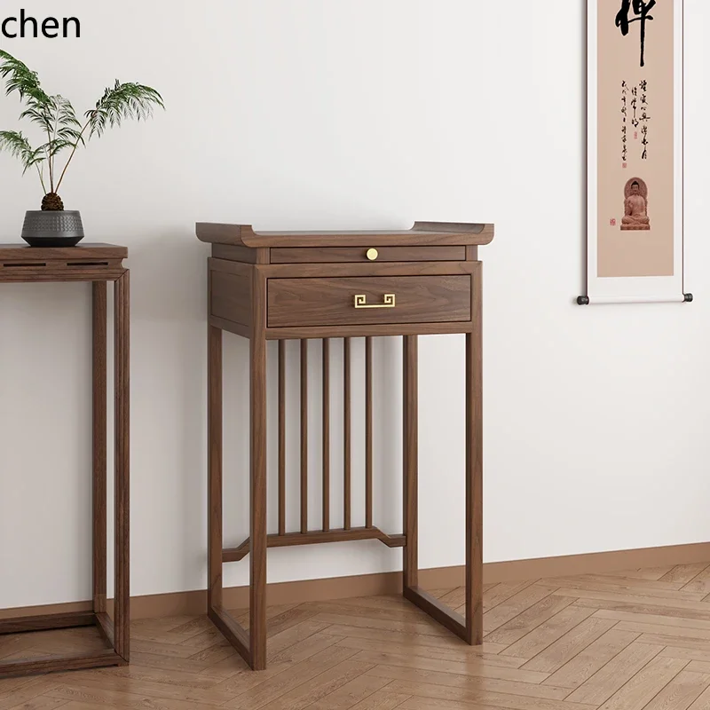 DSA  Household New Chinese Incense Table Living Room Buddhist Hall Guanyin God of Wealth Shrine