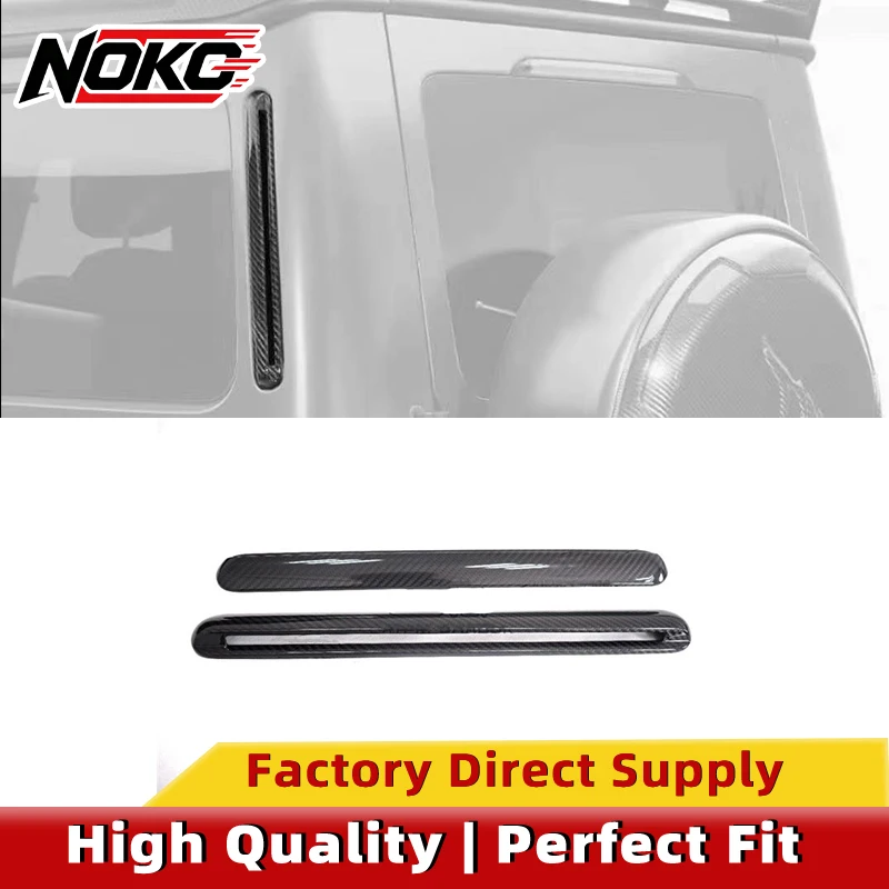 Dry Carbon Fiber C Pillar Air Vent Trim for Mercedes G-Class W464 G63 G500 D Pillar Window Molding Exterio Decor Strip Paste