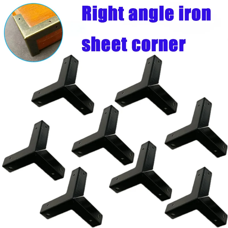 4/8pcs Set  Antique Bronze Corner Protectors Wooden Box Coner Wine Box Protector Furniture Hardware Cover Triangle Corners 33mm