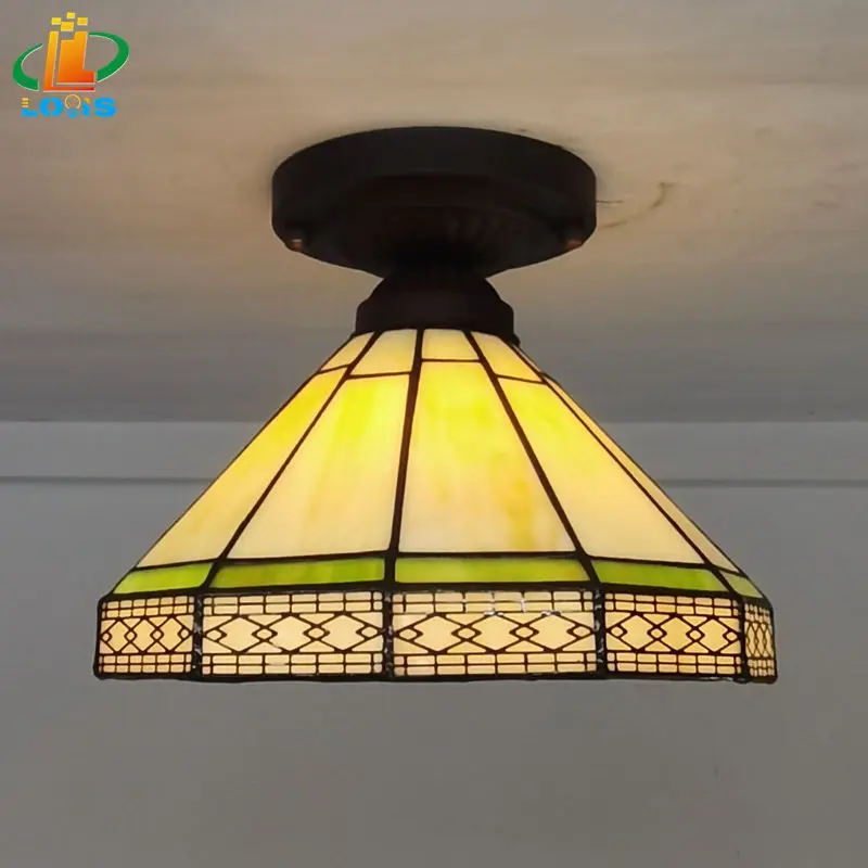 

New 8-inch Nordic Minimalist Modern Small Ceiling Light, Balcony, Cabinet, Aisle Lighting, Antique Glass Umbrella Shaped Mesh