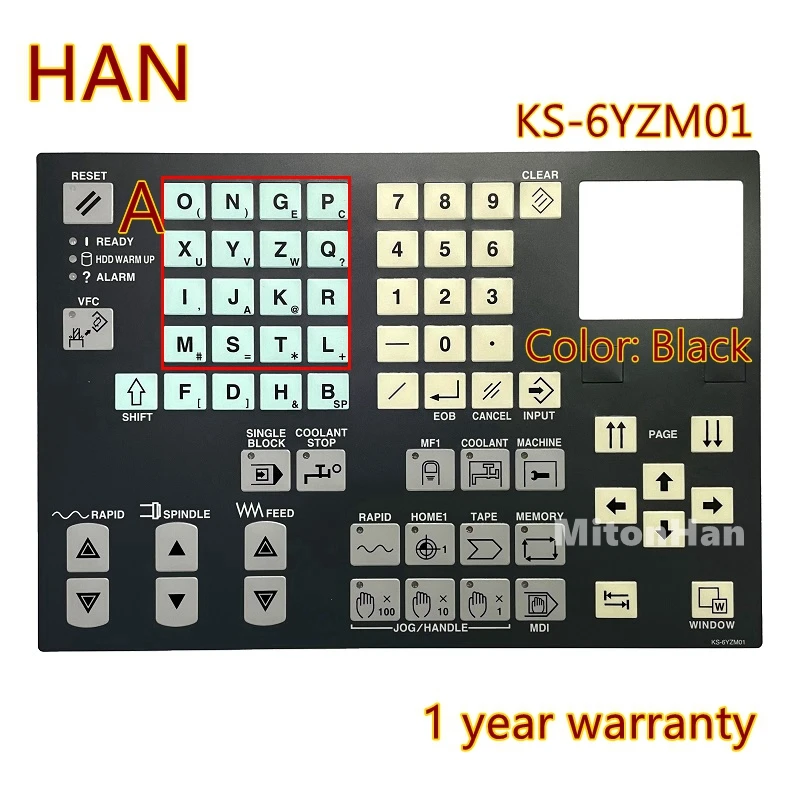 New For MAZAK windows95 Machining center KS-6YZM01 Lathe KS-6YZL01B Membrane Keypad Button Keyboard Film