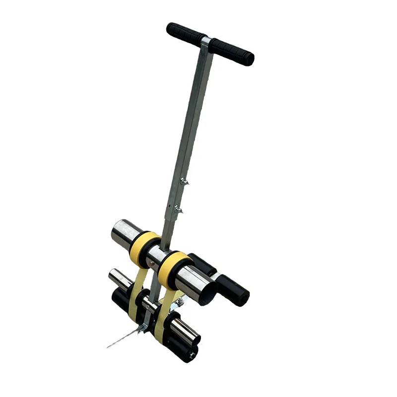 Adjustable Masking Tape Pasting Marking Machine Hand Push Floor Line Tool for Sports Court Parking Space Linear & Curved
