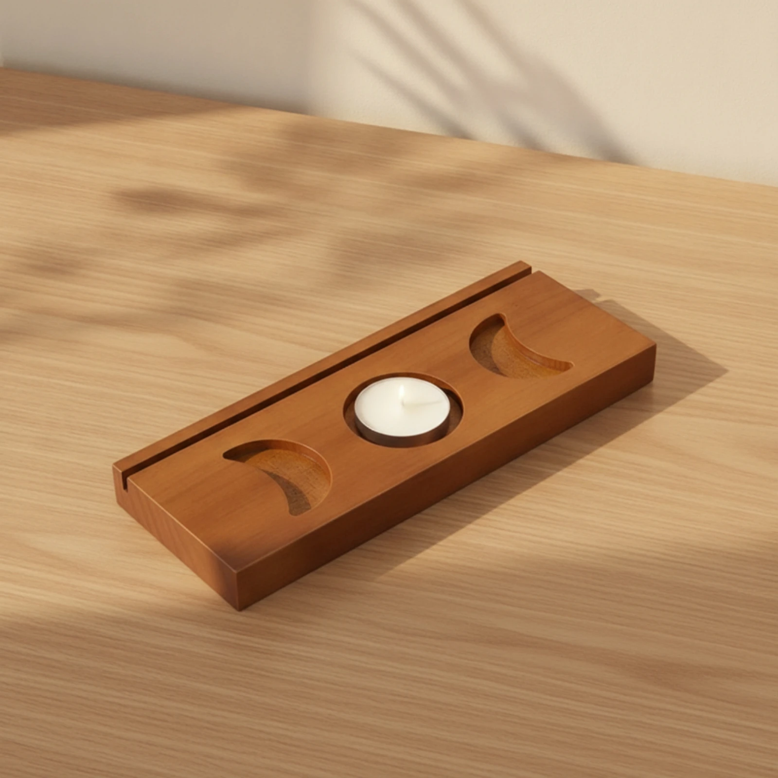 Card Stand with Recesses Stable Wooden Display Stand Place Card Holder Slim Table Number Holder Space-Saving