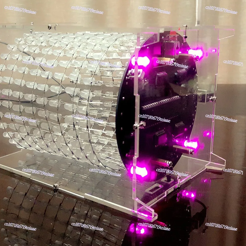 LED Light Cube, Dream Aperture, Music Spectrum 8X32 Dot Array, Electronic DIY Production Kit Parts