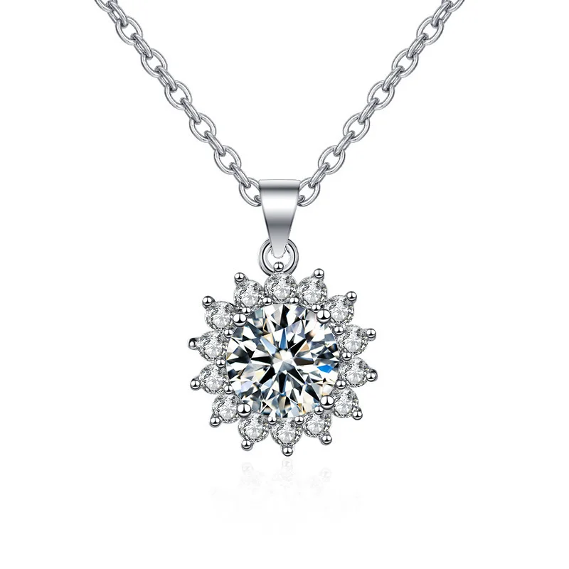 High Quality Fashion Beautiful Sunflower Flower Jewelry Set Pendant Necklace Finger Ring Earring For Women Pretty Stone Bijoux