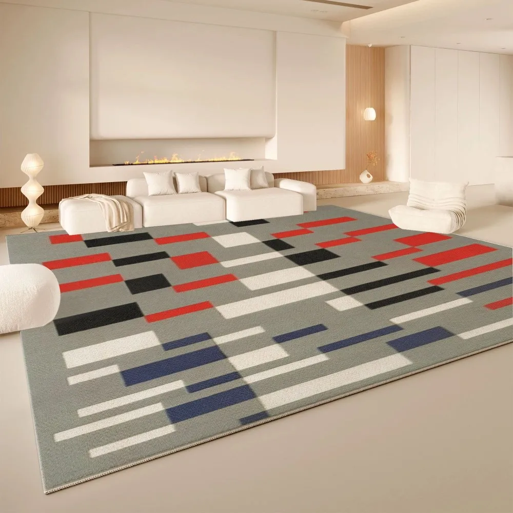 Scandinavian Minimalist Printed Area Rug for Living Room Bedroom Study Non-Slip Multi-Room Floor Mat Home Decor