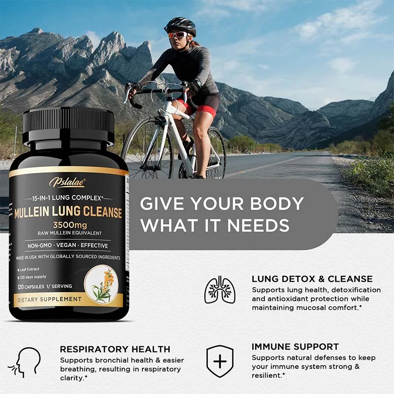 تنظيف الرئة من مولين - يعزز صحة الرئة، ويعزز إزالة السموم والدفاع المضاد للأكسدة، ويعزز الجهاز المناعي #6