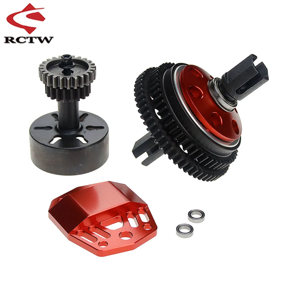 CNC Alloy 2 Speed Gear System Double Gear Kits 2 Speed Transmission Gear Kit for Losi 5ive T Rovan LT King Motot X2