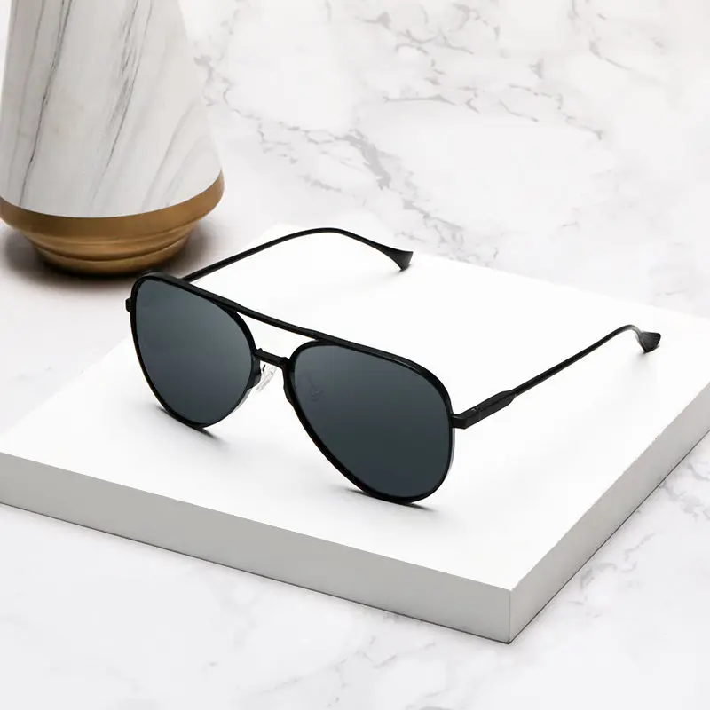 Original Xiaomi Mijia Aviator Pilot Traveler แว่นตากันแดด Polarized เลนส์แว่นตากันแดด Cool Mi Life สำหรับ Man และผู้หญิง Life แว่นตากันแดด