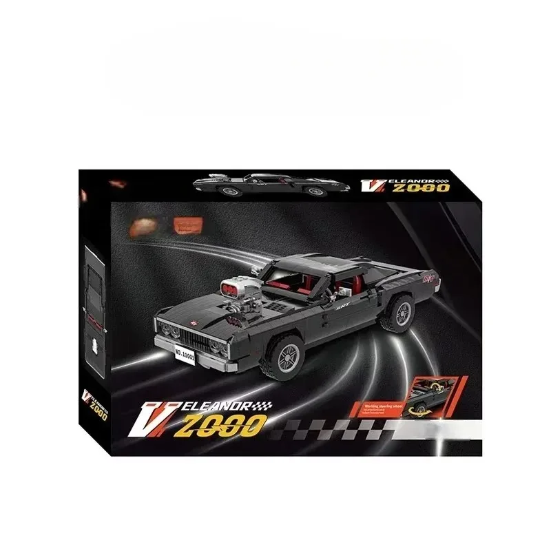 2026 Technical Car Dodge Charger Racing car Building Blocks Model Bricks Toys In Movie Fast Furious Vehicle Gifts For Boyfriend view 6
