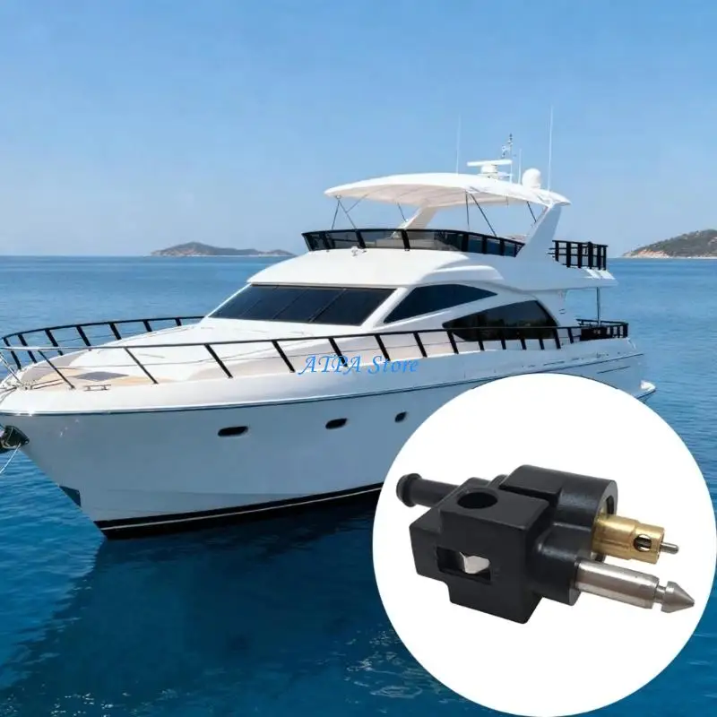 U13C Tool 6mm Line Pipe Connector With Locking Mechanism Brass Plastic Coupler For Marine Motor Systems