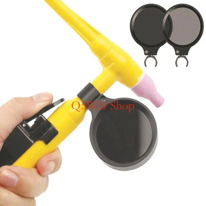 Q5WD قطع غيار لحام عالية الأداء قوس TIG تظليل مرآة شعلة لحام نظارات تستخدم ل QQ150A WP17 WP18 WP26