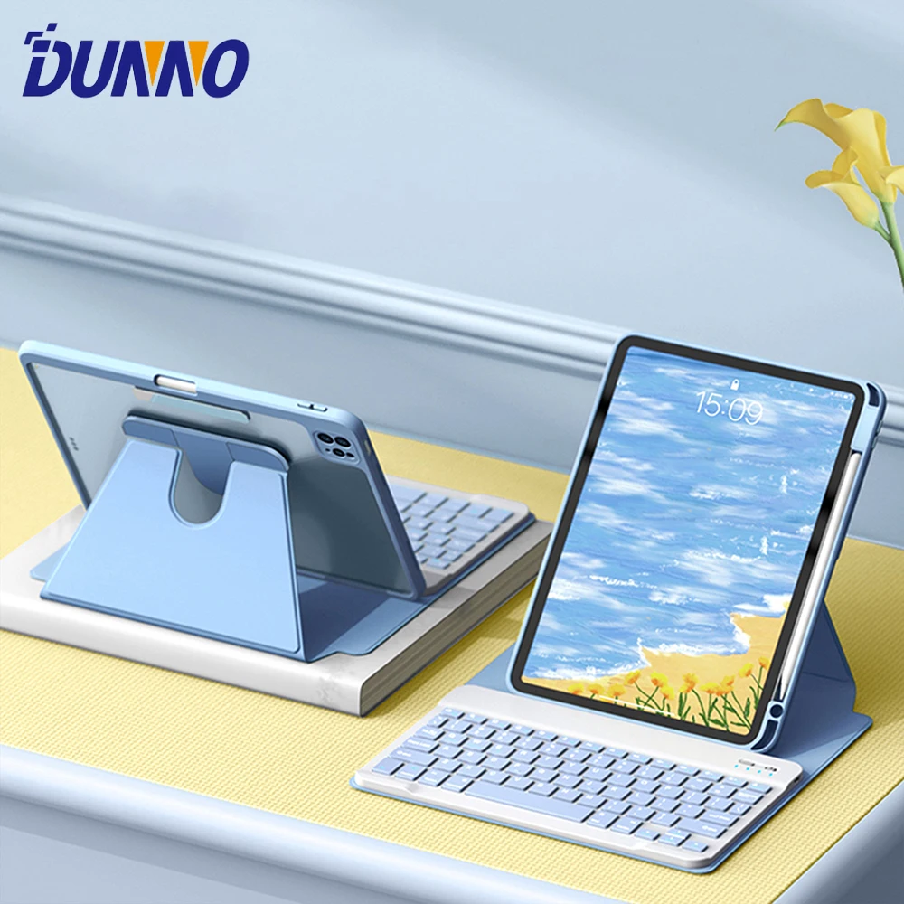 

Magnetic Keyboard Case For iPad Pro 11 Air 4/5 10.9 10th 10.5 10.2 9/8/7th Generation Transparent Cover With Keyboard Mouse