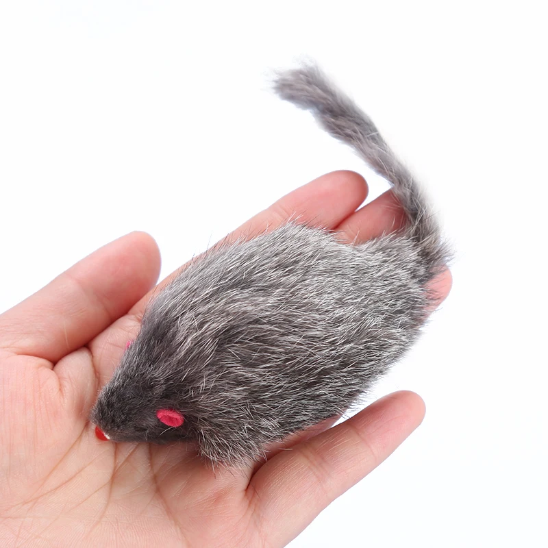 Cat toy Rabbit Hair mouse contains Rattonite bite resistant interactive play pet supplies