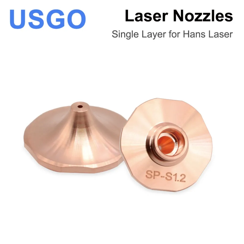 DaZu SP Laser Nozzles A Type Plum Blossom Edge Single Layer Dia.28mm H15 Caliber 1.6mm&1.8mm for Hans Laser