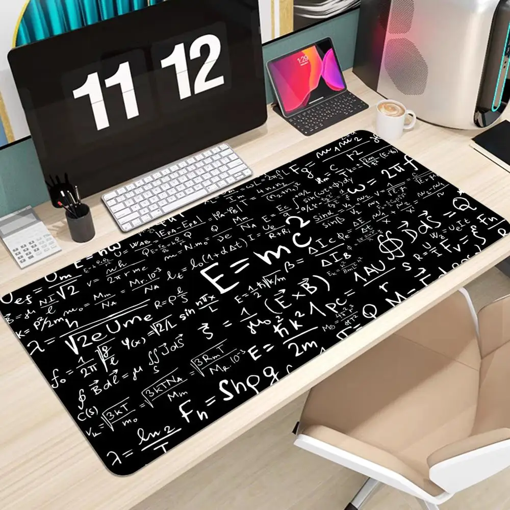 E mc2 Formula Math Funny Science Mousepad INS Tide Large Thickened Mouse Pad Oversized Gaming Keyboard Notebook Table Mat for Ta