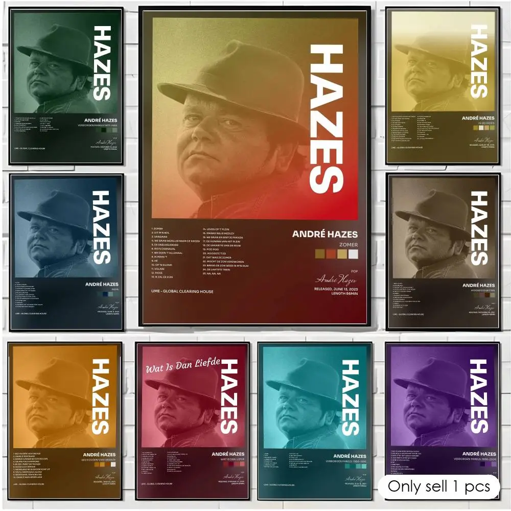 Singer A-Andre Hazes Poster Wall Art Poster Print Decorative Picture for Living Room Bedroom Home Decor