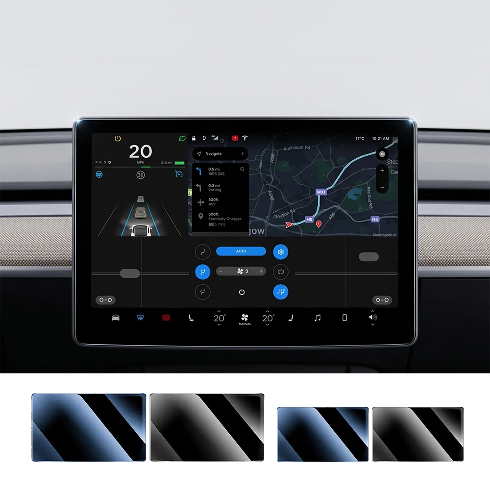 Car Center Control Navigation Screen Tempered Glass Film Protector Cover For Tesla Model 3 Highland Model Y Juniper Model Y/3 YL