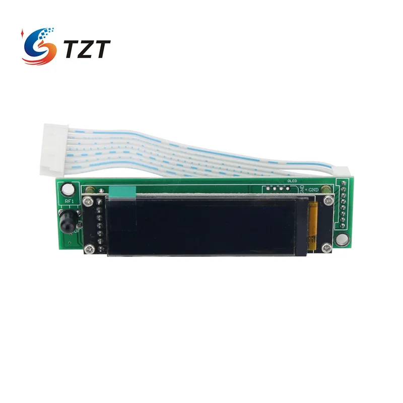 TZT F12 muse72320 pengendali Volume papan Preamplifier Level penggemar pengendali jarak jauh IR dengan layar OLED 2.08 inci