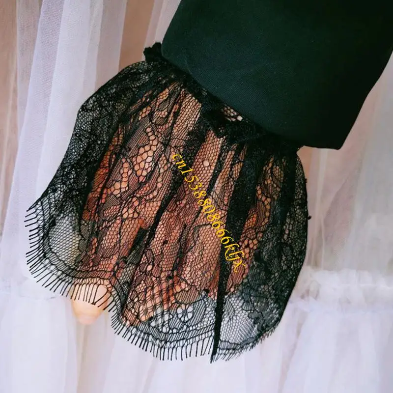 Laces y puños victorianos Conjuntos puñetazos con taselas cortas Coloque encaje encaje Accesorios ropa manga para