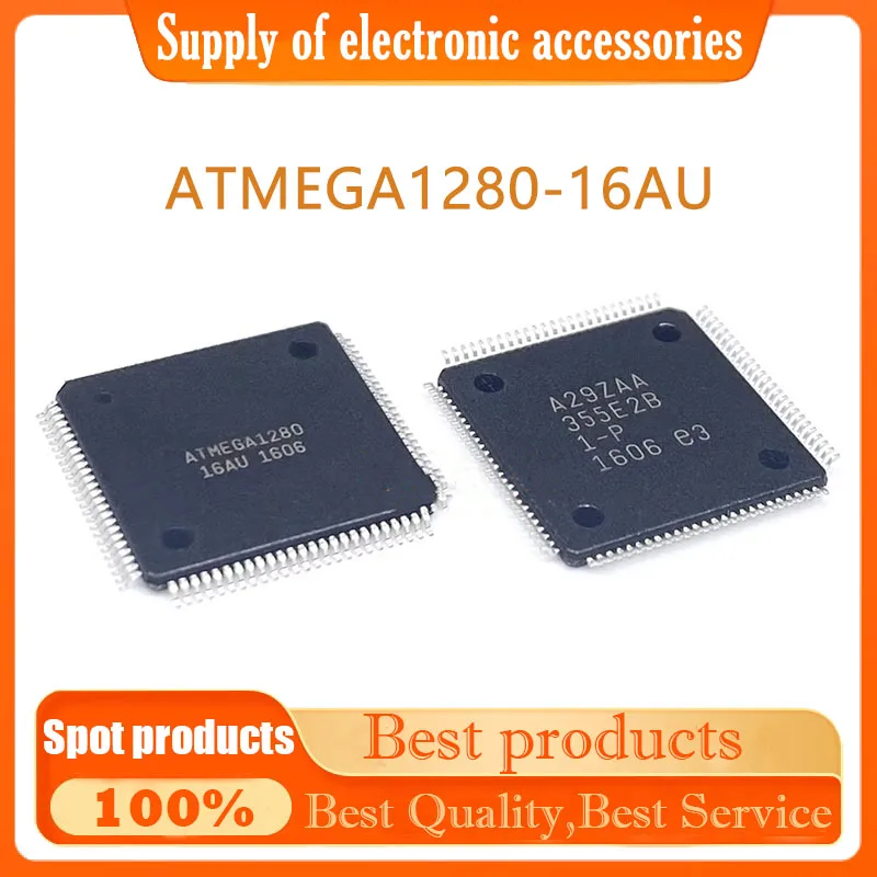 Original authentic ATMEGA1280-16AU 8-bit microcontroller TQFP100 AVR microcontroller chip