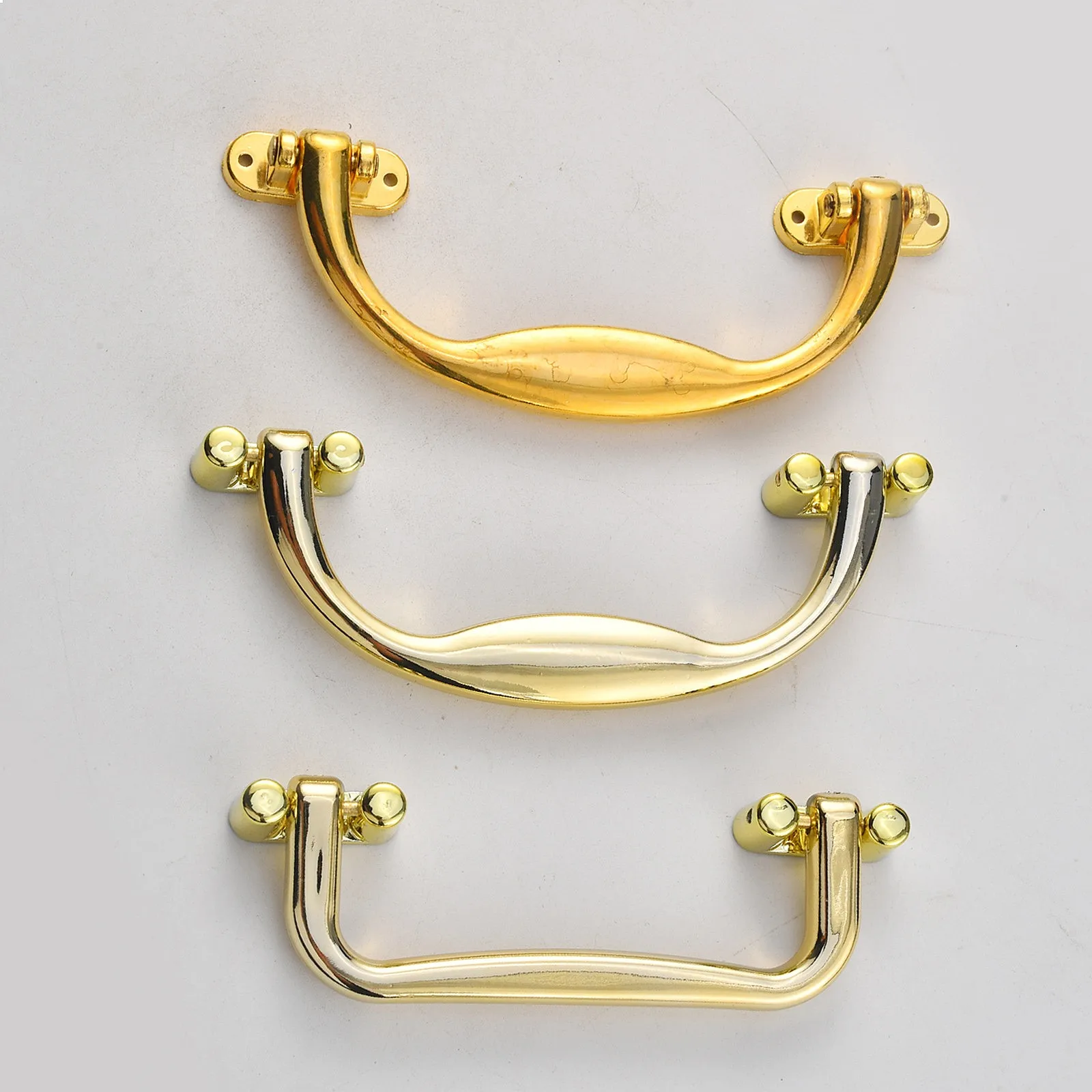 Luggage Handle Plastic Gold Pull Handle Gift Box Accessories Aluminum Case Handle