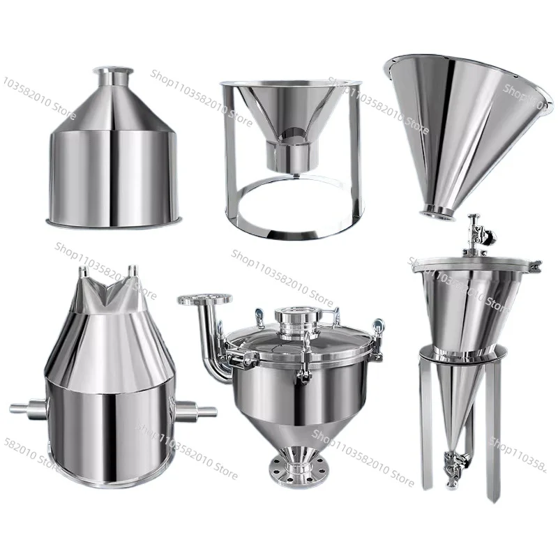 Thickened Stainless Steel Large Diameter Funnel, Non-Standard Paste Liquid Cylinder for Food Machinery Barrel Filler