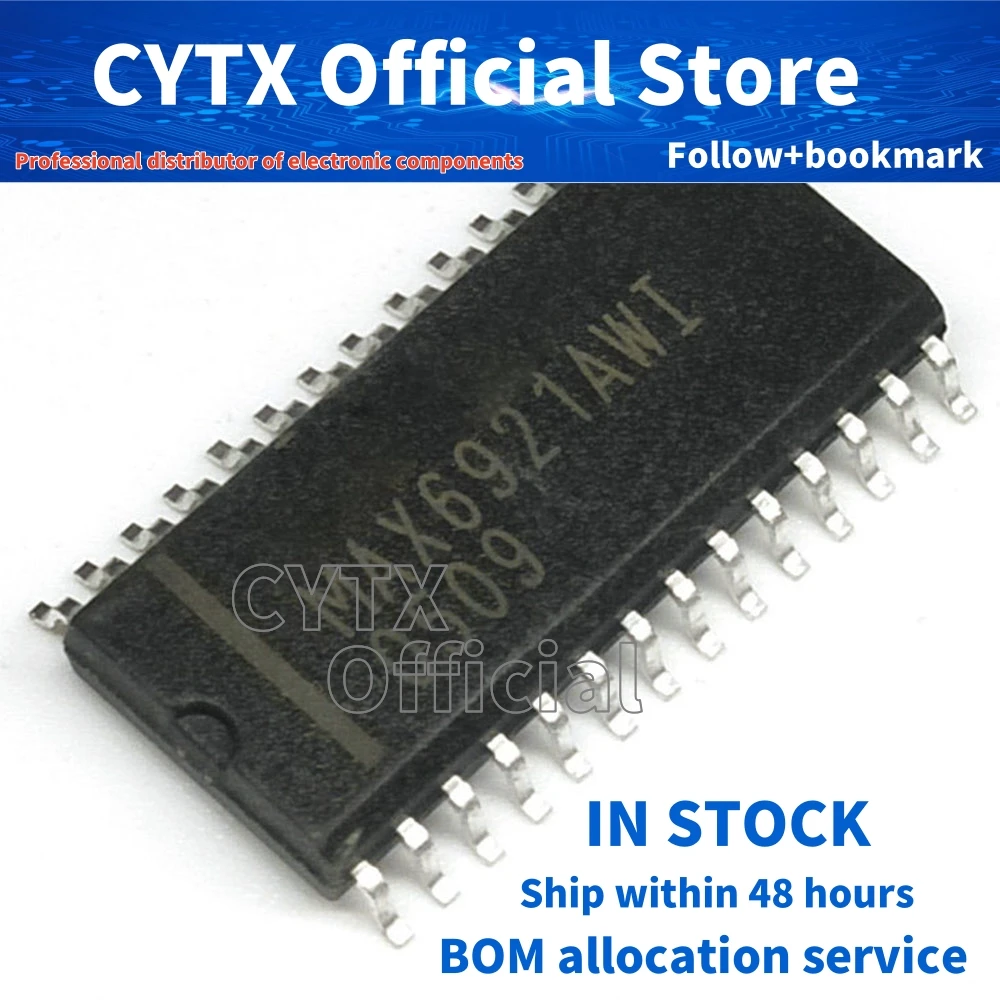 1PCS New Original MAX6921AWI SOP IS62C256AL-45ULI IR2136S 2130S HT16K33 FM18W08-SG DSPIC30F2010-30ISO CH341A Chipset