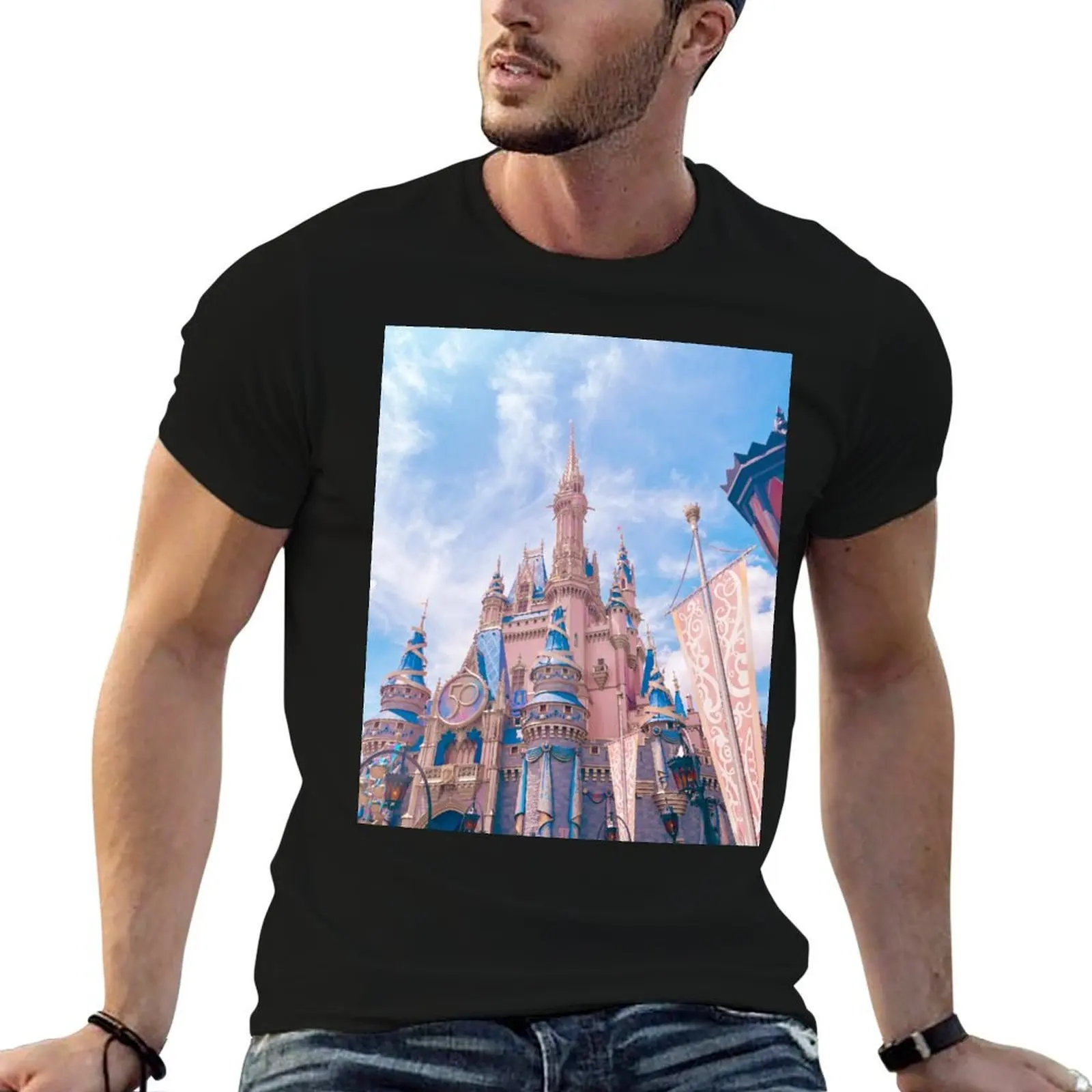 50th Anniversary T-Shirt oversized graphic tee blanks men clothing