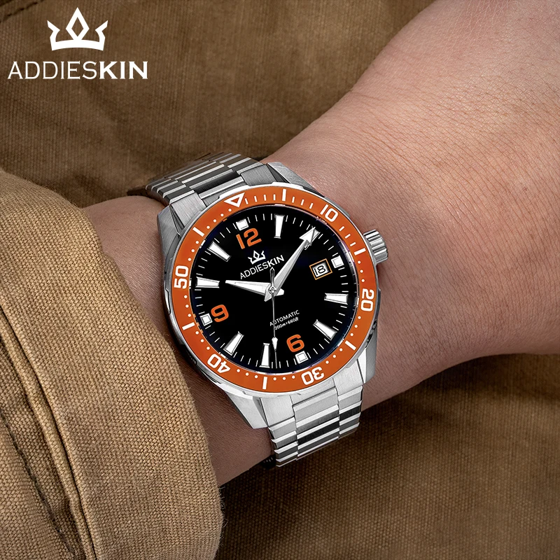 AddiesKin 40mm Luxury Man Watch K009 20Bar Waterproof BGW9 Super Luminous Janpan 9015 Sapphire Glass Automatic Mechanical Watch