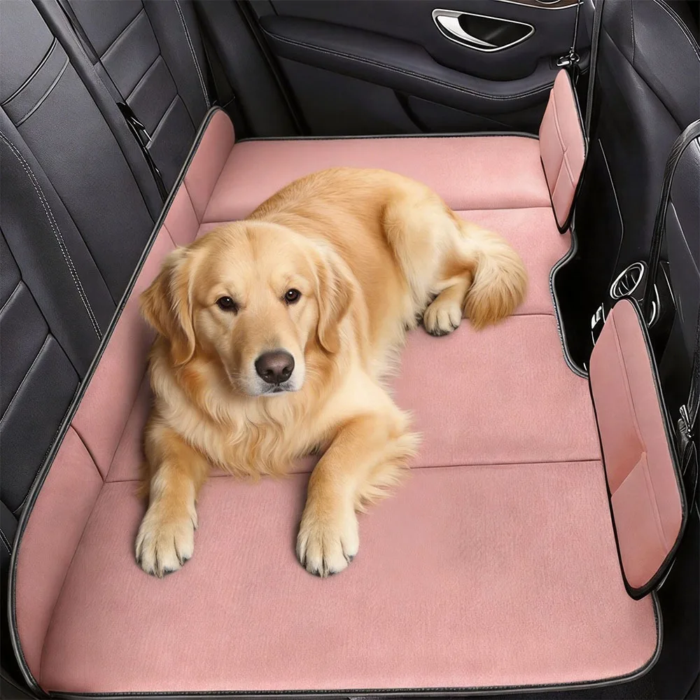 Folding Car Rear Seat Cushion, Backrest High Load-Bearing Sleeping Pad, Used as a Rear Travel Bed for Travel and Camping