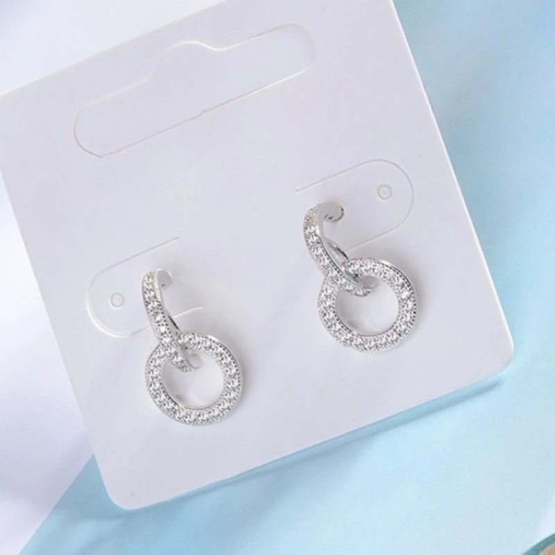 Neue Moissanit-Ohrringe aus 925er-Sterlingsilber für Damen, exquisite Freundin, Hochzeit, Verlobung, Schmuck, modisches Party-Geschenk – Detail 1