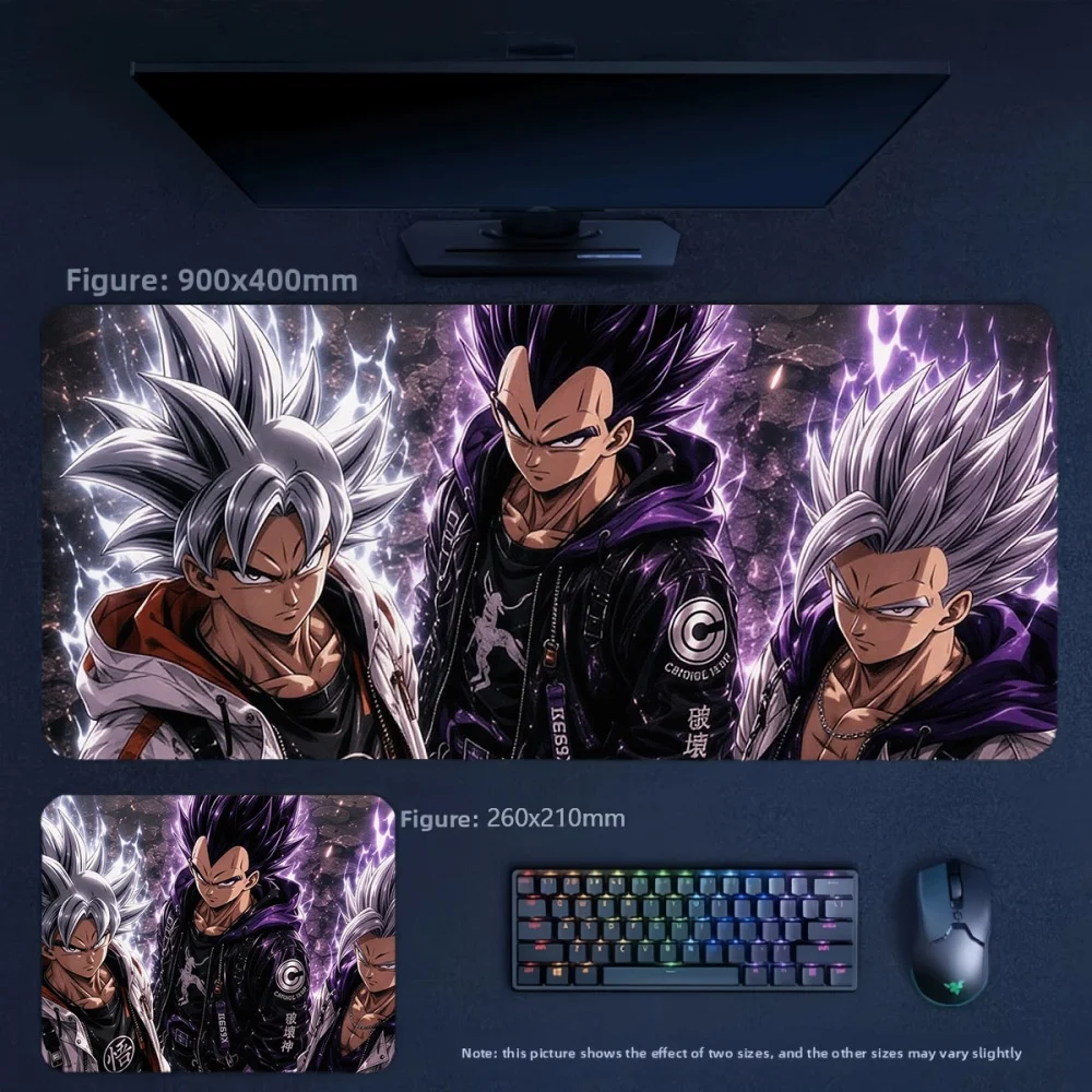 High Definition Printing Animation Dragon Ball Leather Mouse Pad New Boys E-sports Game Non-slip Keyboard Pad Anime Merchandise